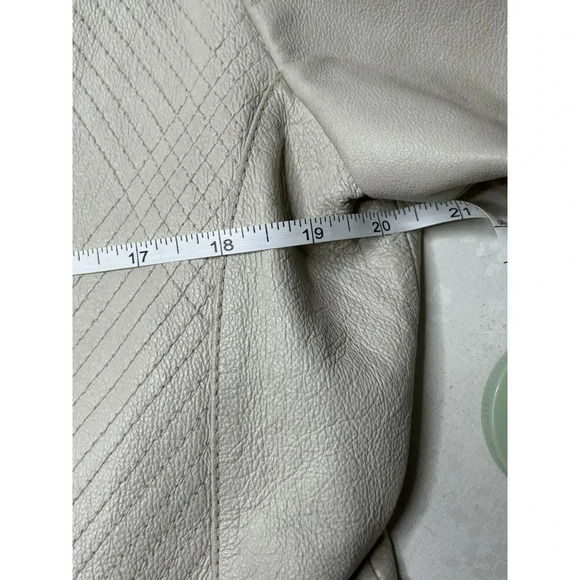 Pamela McCoy Women Medium Genuine Leather Jacket Studded See Pics - Picture 10 of 11